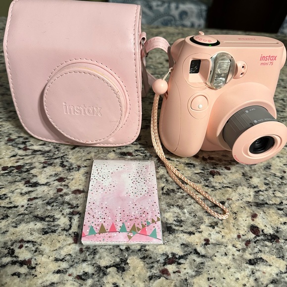 Pink Polaroid camera
